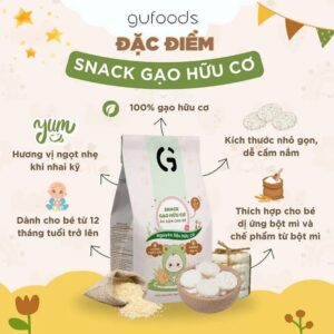 Bánh snack ăn dặm hữu cơ cho bé Gufoods