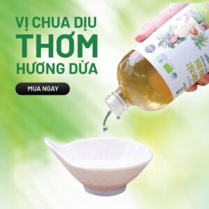 Giấm mật hoa dừa lên men tự nhiên